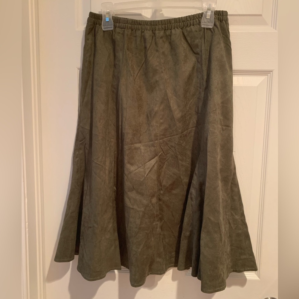 Coldwater Creek Faux Suede Skirt